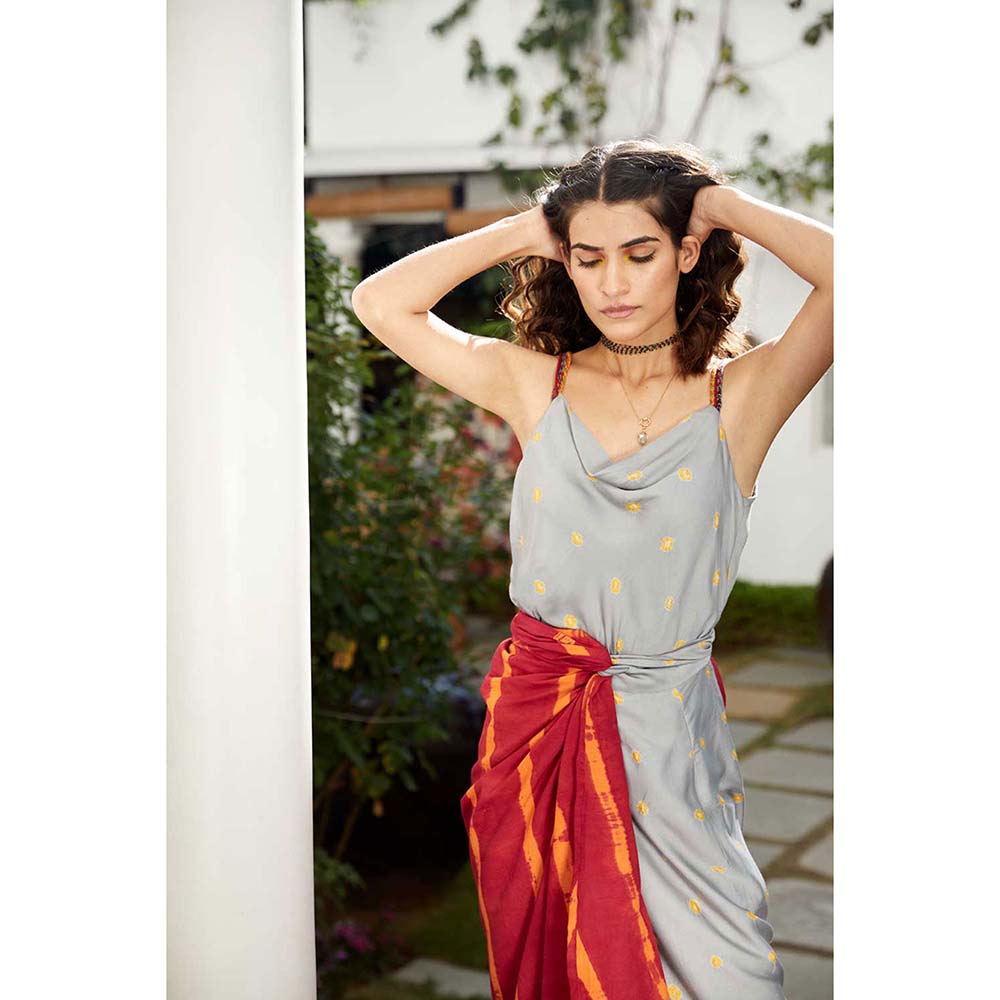 Aapro Label Tulip Wrap Dress