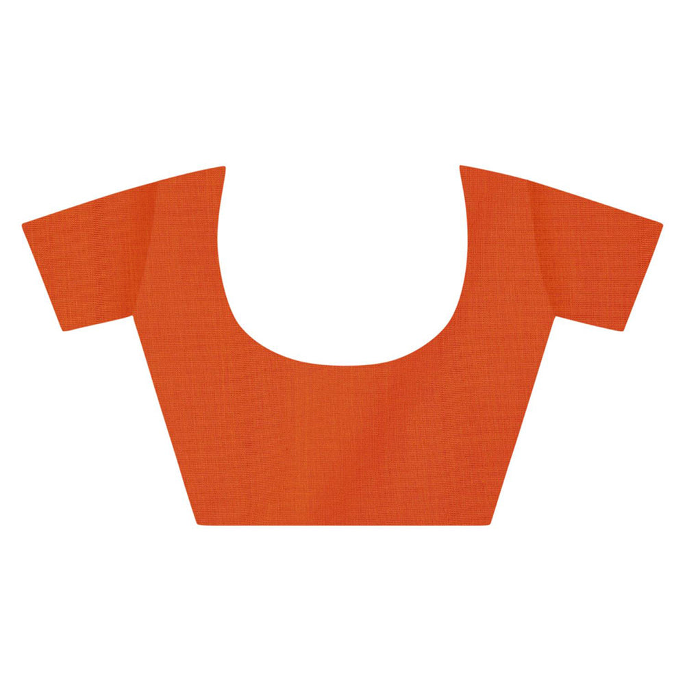 Aditri Handloom Ikat On Gas Mercerised Cotton Saree with Without Blouse