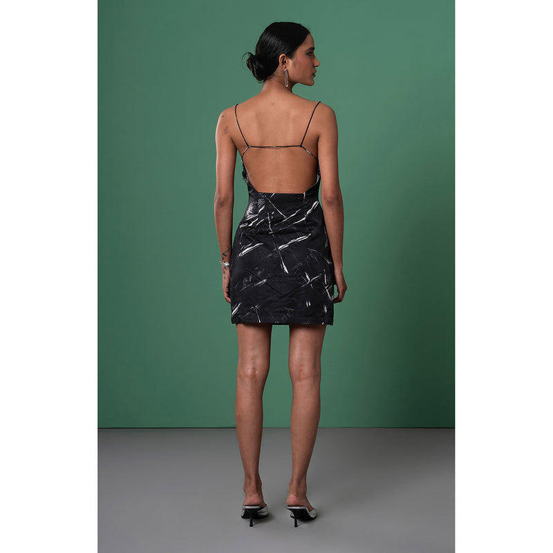 Advait Black Onyx Slip Dress