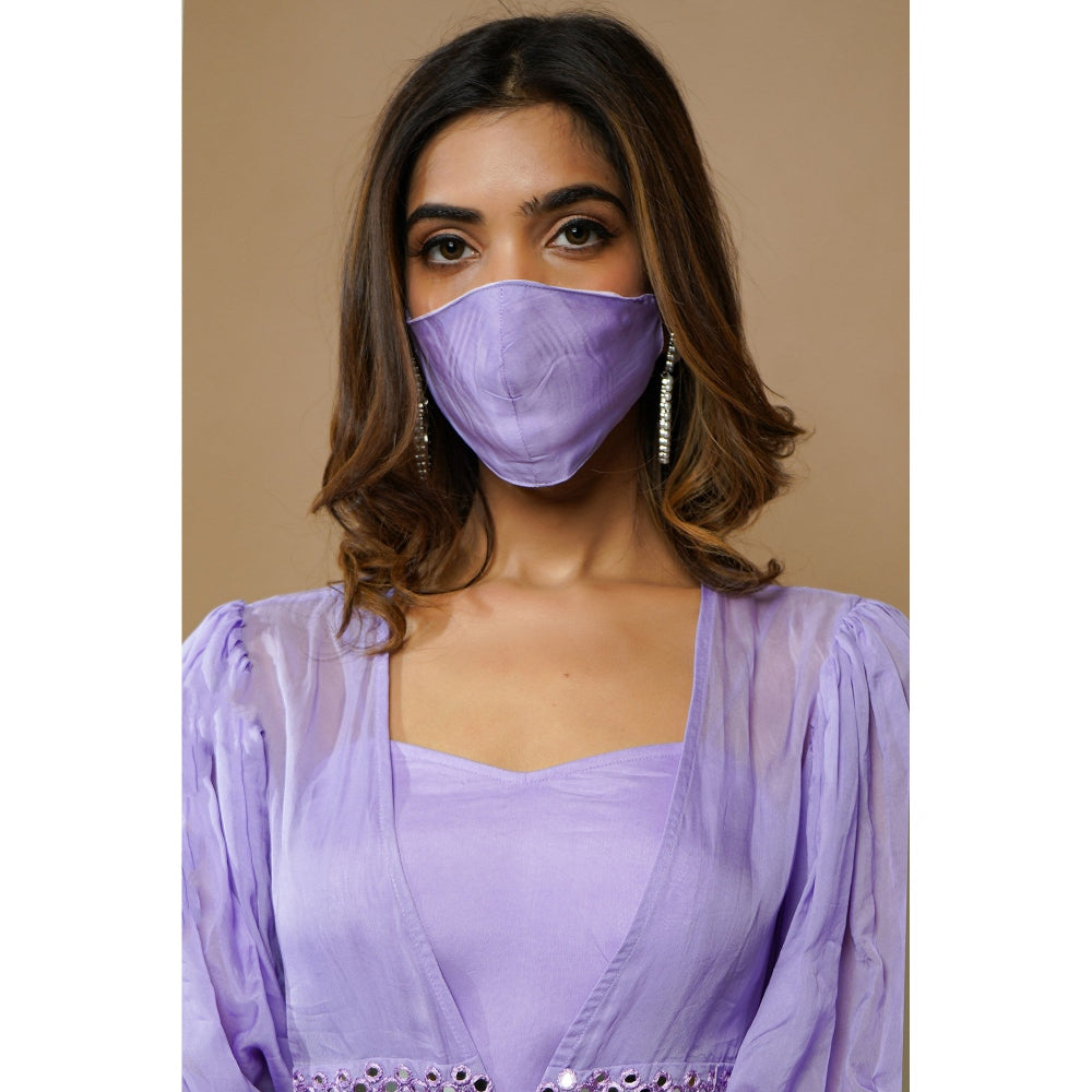 Ahi Clothing Lilac Cape Palazzo (Set of 3)
