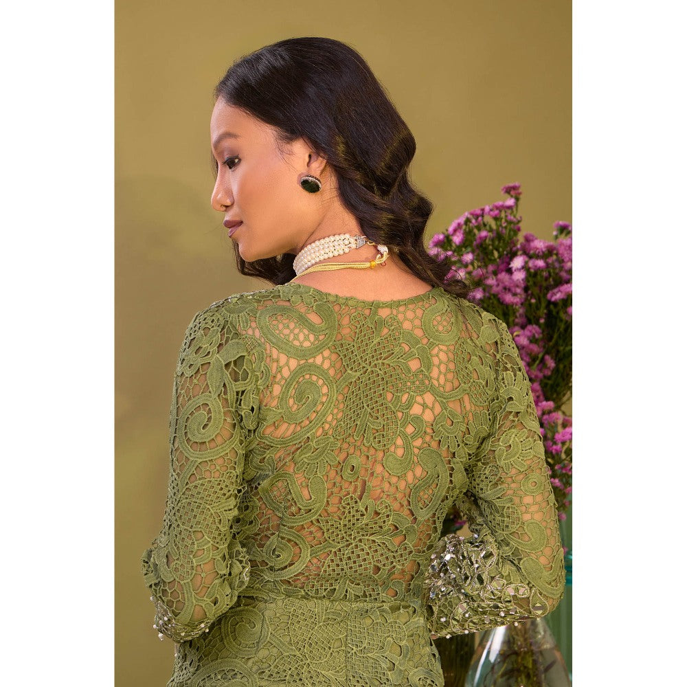 Aishwarya Tyagi Green Haritha Jumpsuit
