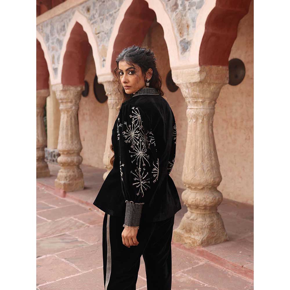 Ajiesh Oberoi Black Co-Ord (Set of 3)