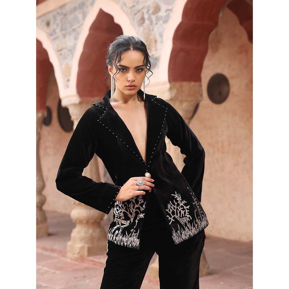 Ajiesh Oberoi Black Co-Ord (Set of 2)