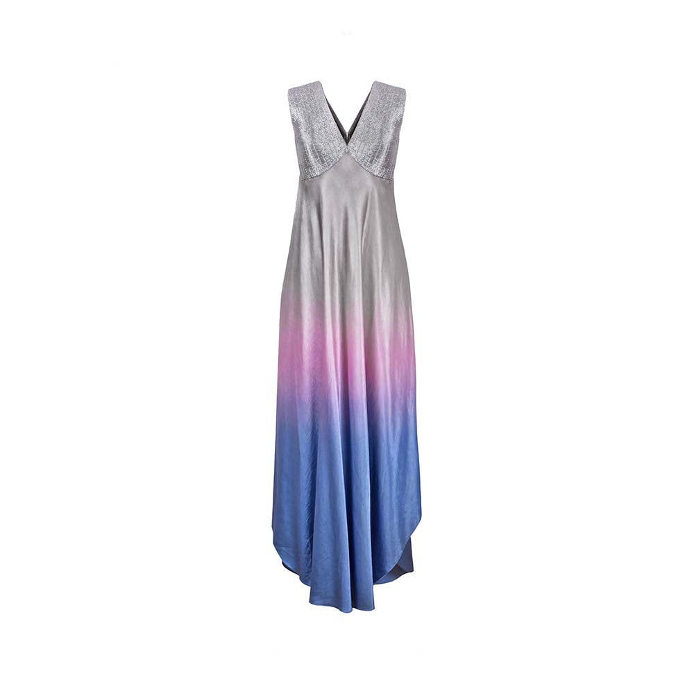 AKHL Silver Gradient Angular Dress