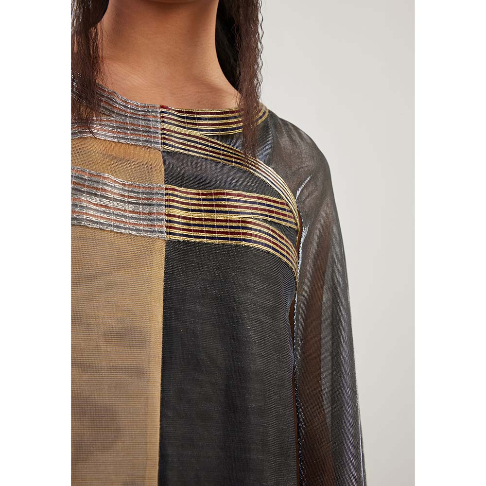 AKHL Gold Metallic Dress