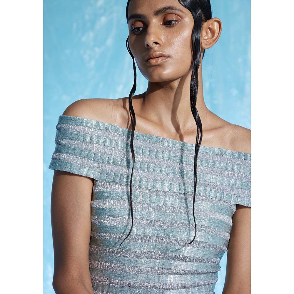 AKHL Blue Gradient Dress