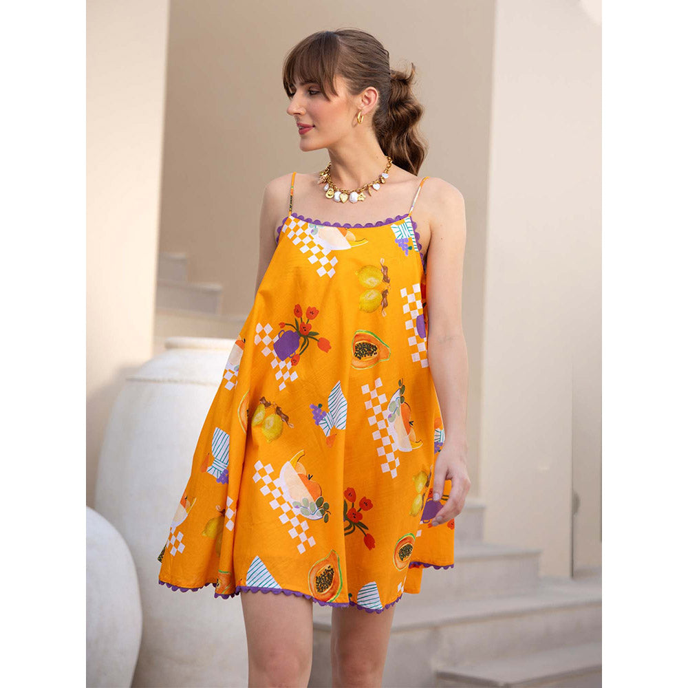 AEOY Yellow Summer Daze Mini Dress (1N)