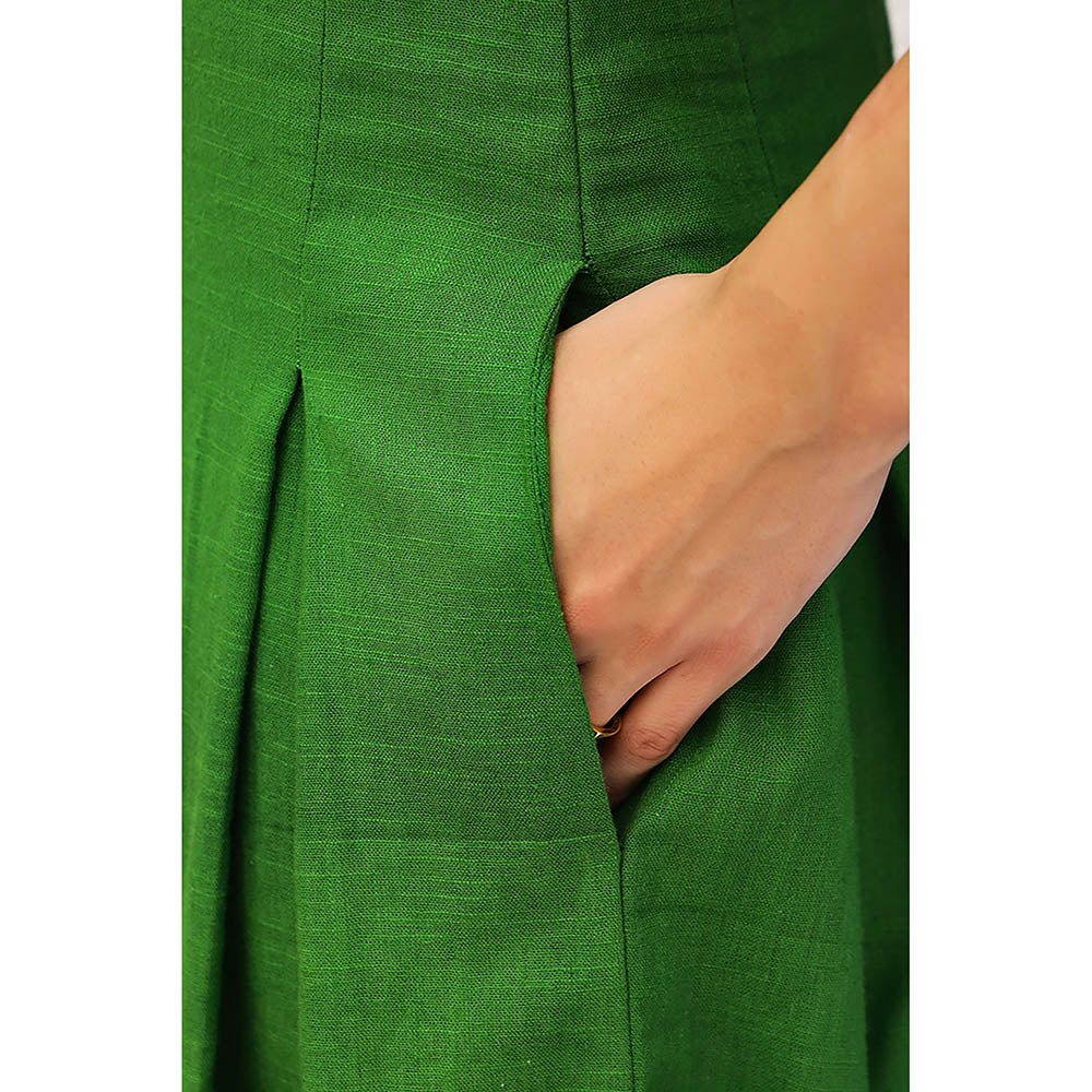 AlterEGO Valentina Please Me Green Midi Dress