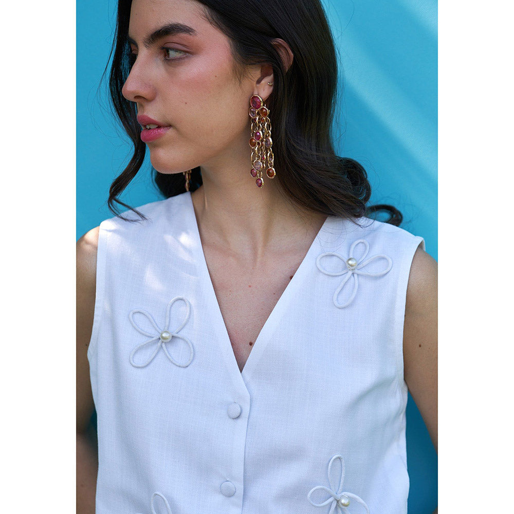 AMOSHI Daisy Co-Ord -Butter White (Set of 2)