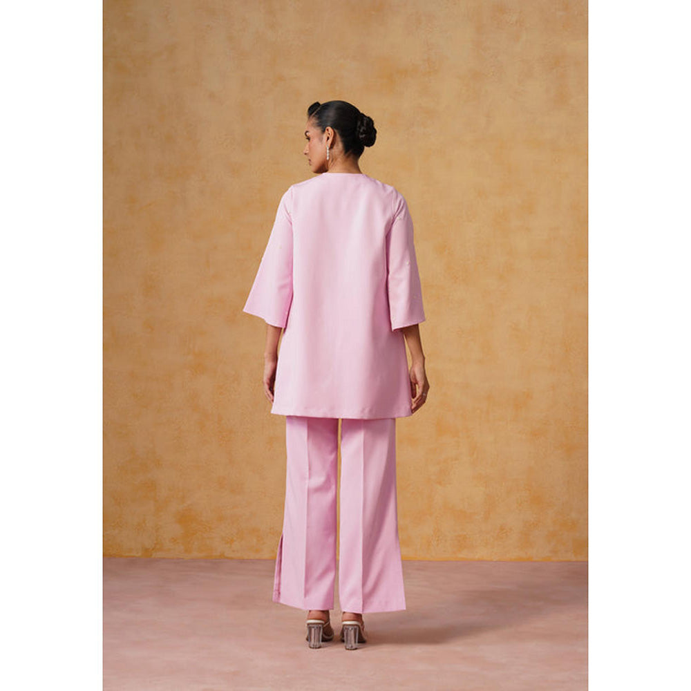 AMOSHI Ziya Co-Ord Set (Baby Pink)