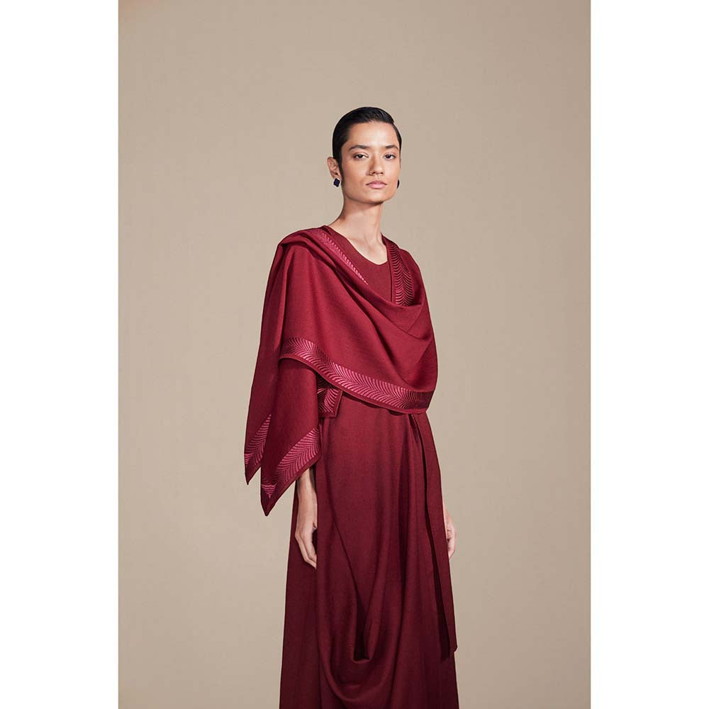 AMPM Maroon Naomi Scarf
