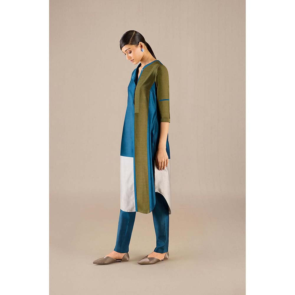 AMPM Teal Gaia Kurta with Pant (Set of 2)