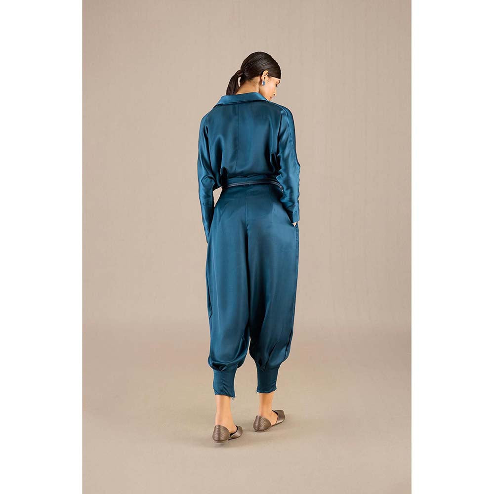 AMPM Blue Aarifa Shirt with Pant and Belt (Set of 3)