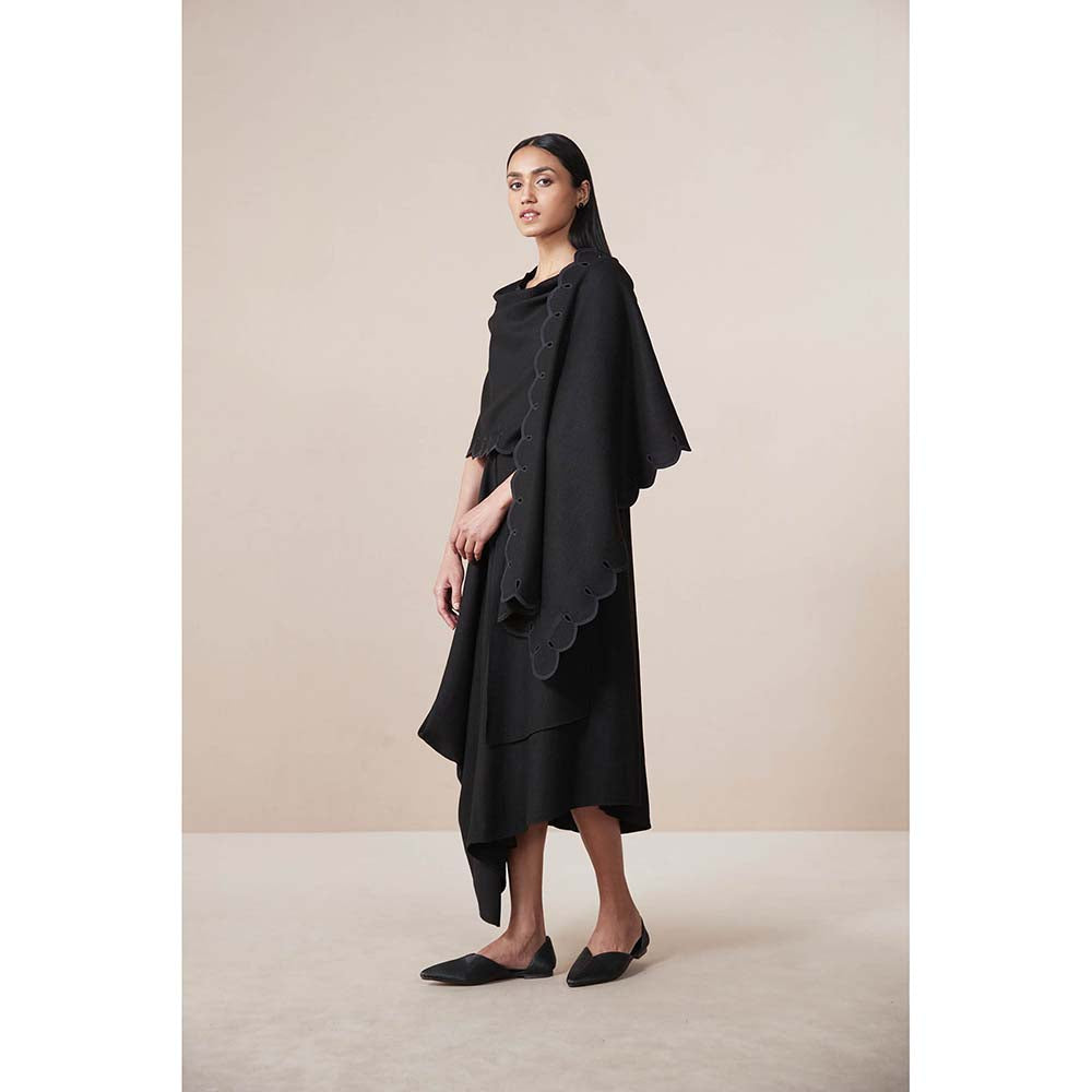 AMPM Black Dahlia Solid Shawl