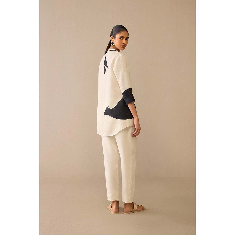 AMPM Ivory Dilbar Co-Ord (Set of 2)