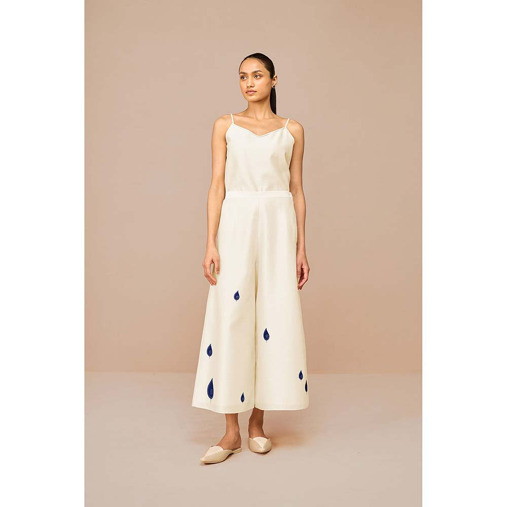 AMPM White Zinnia Printed Co-Ord (Set of 3)