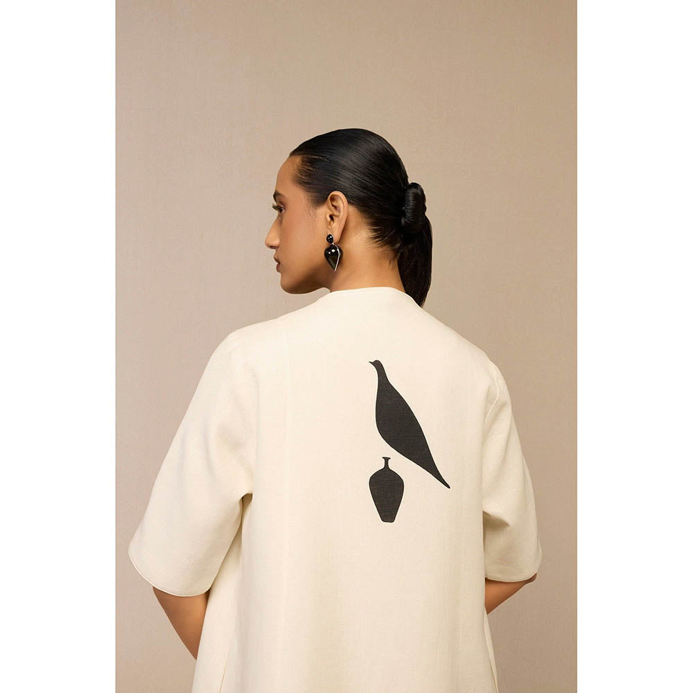 AMPM Dilzafer Ivory Co-Ord Set