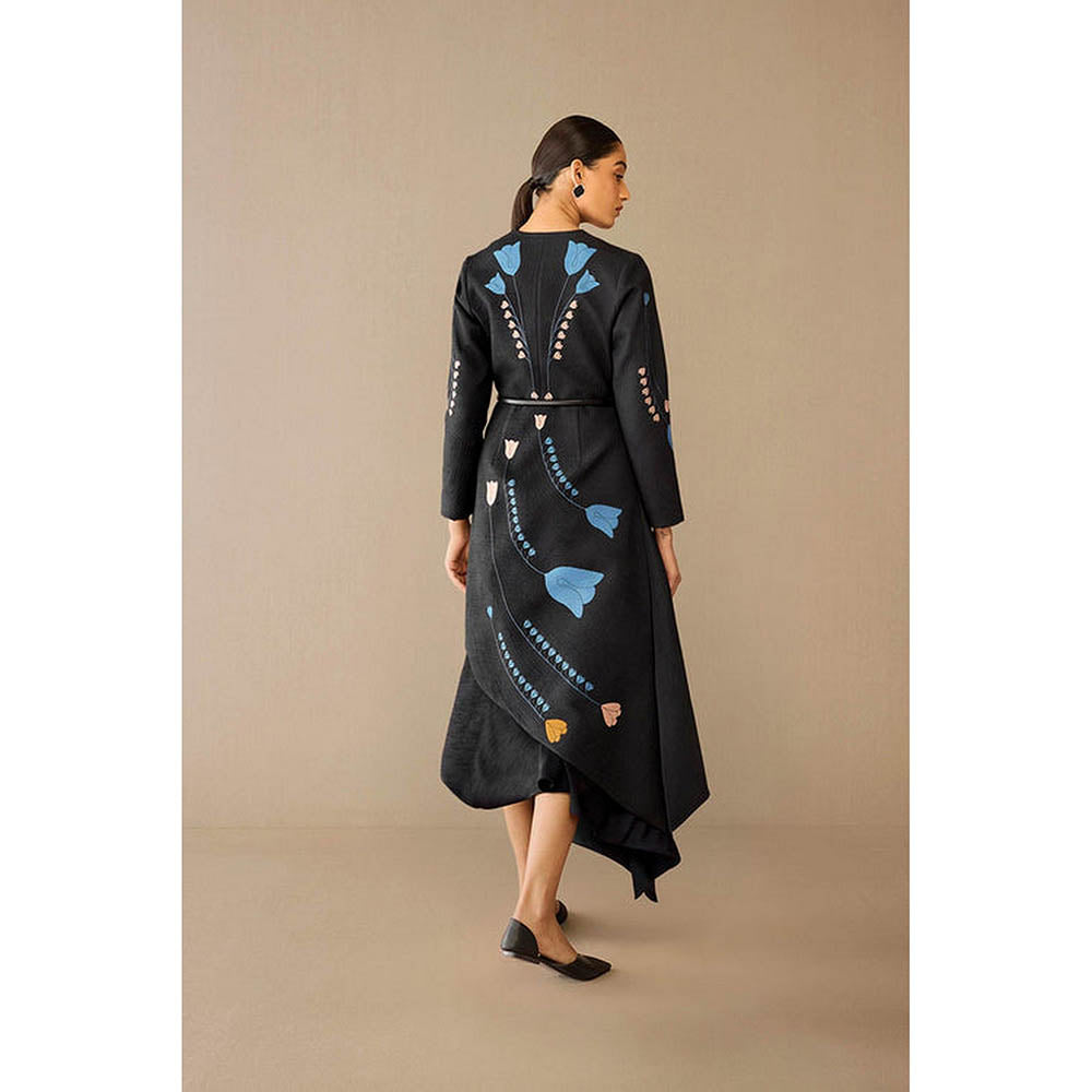 AMPM Eraya Black Jacket with Skirt and Belt