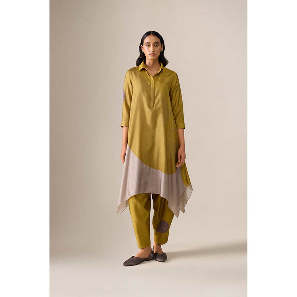 AMPM Ohad Mustard Kurta with Dhoti