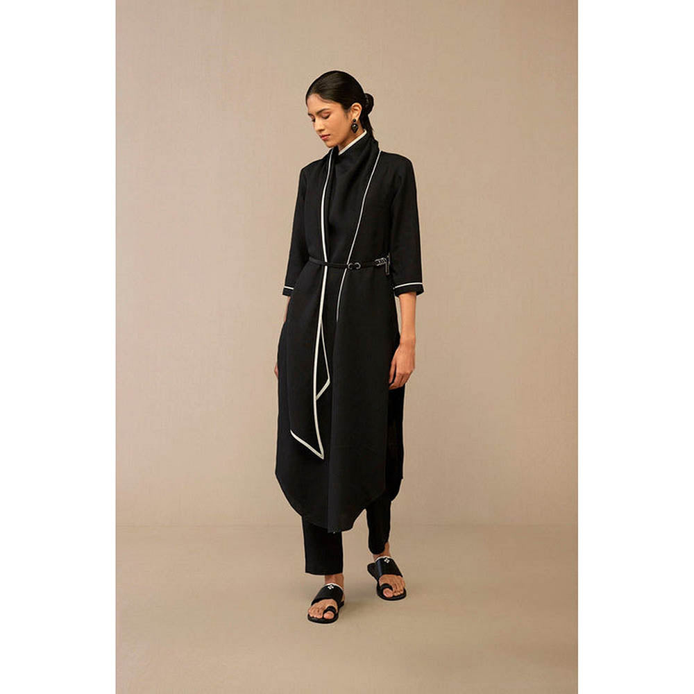 AMPM Dilawar Black Kurta with Palazzo