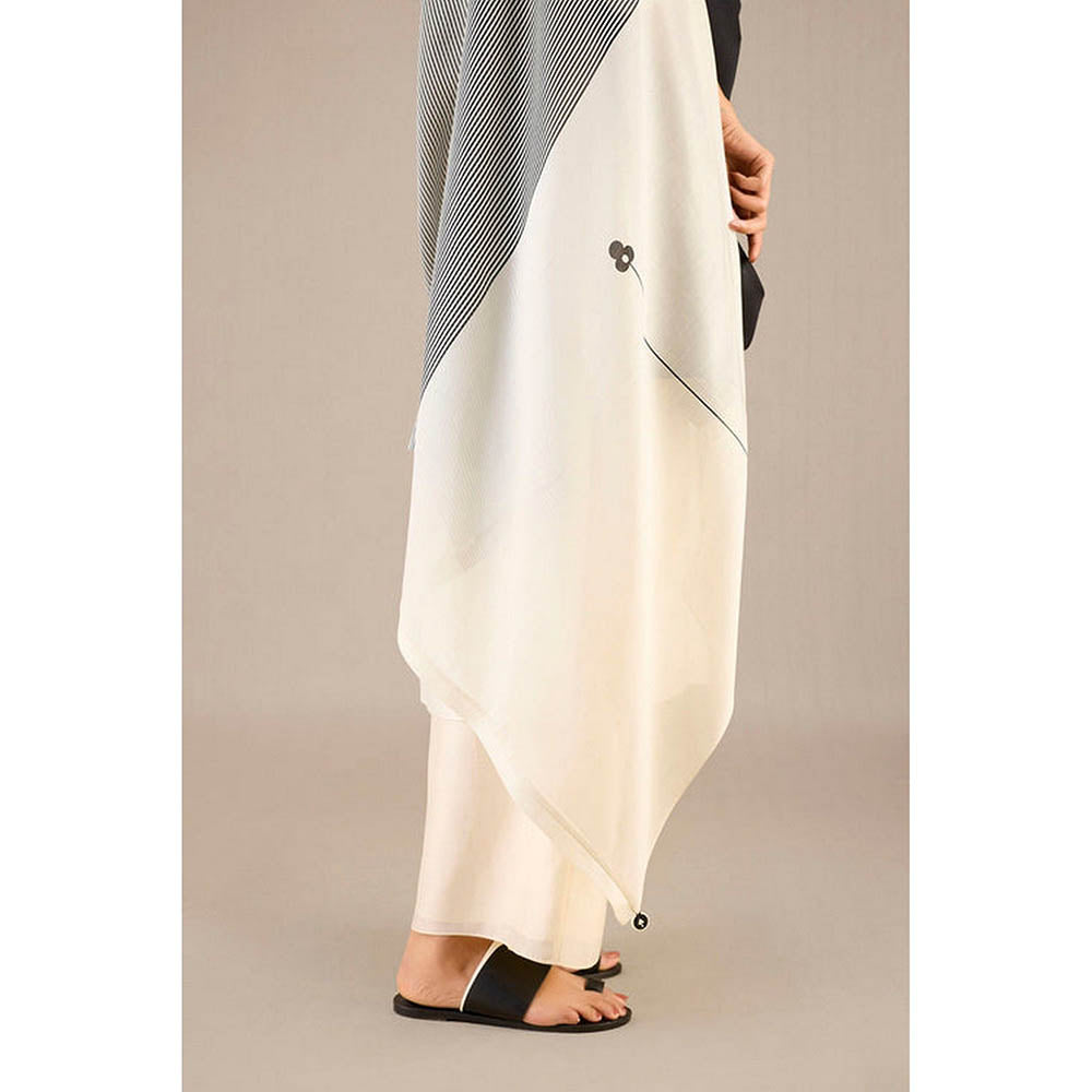 AMPM Bina Ivory Kurta with Palazzo and Dupatta