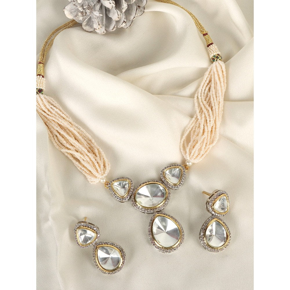 Amreli Jaipur Polki Choker with Earrings