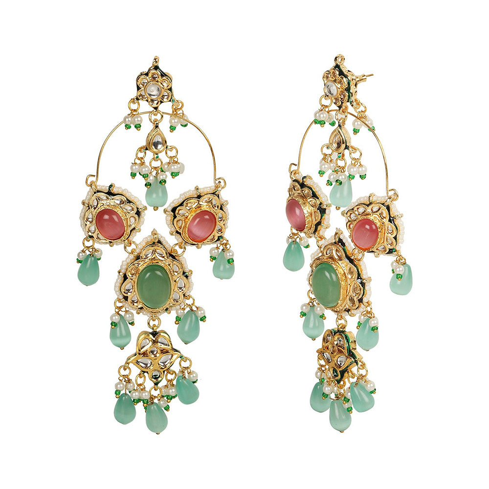 Amreli Jaipur Statement Stone Earrings