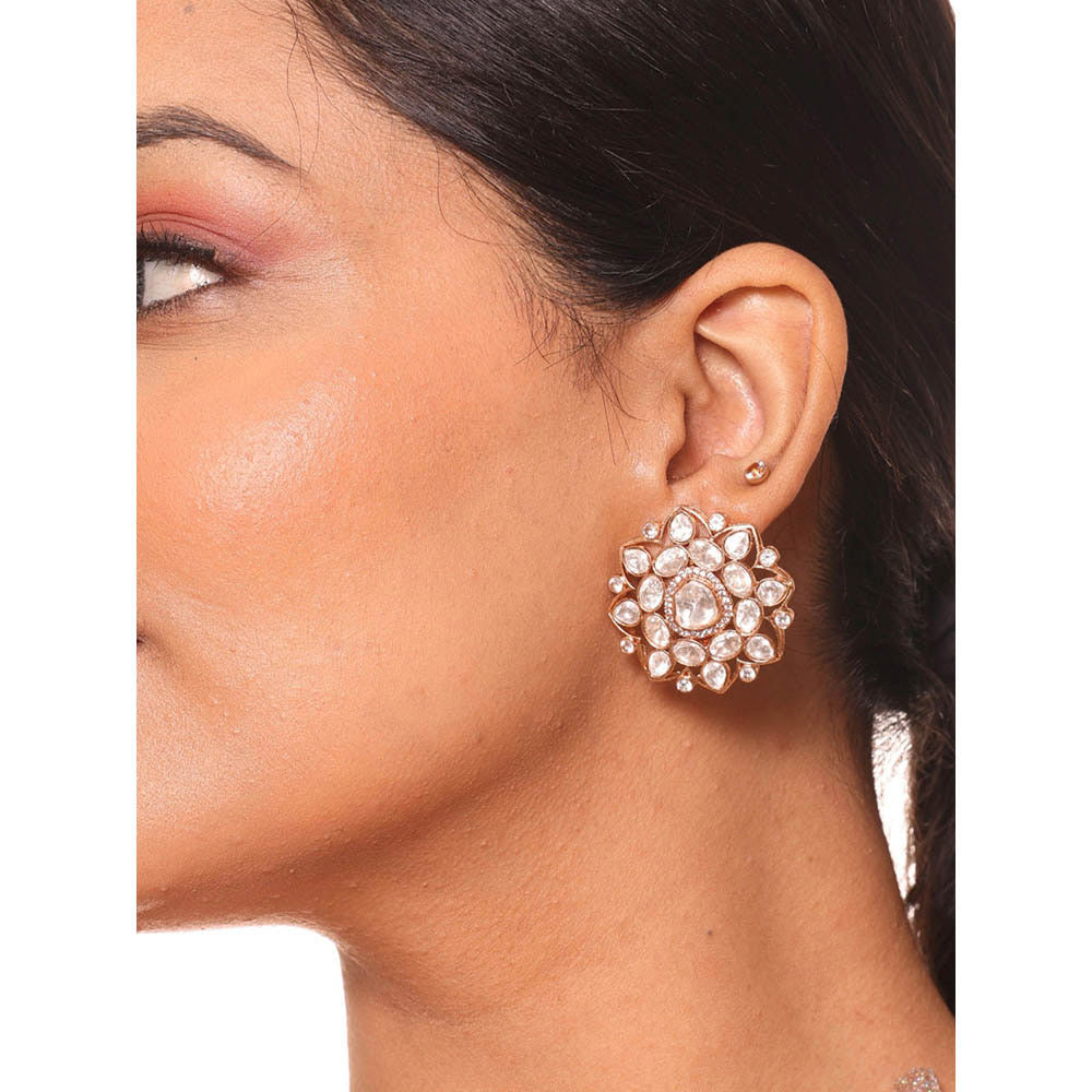 Amreli Jaipur Polki Stud Earrings