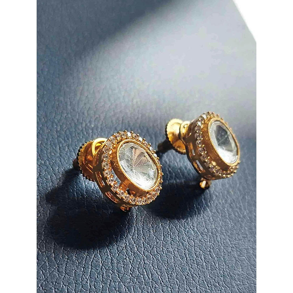 Amreli Jaipur Elegant Polki Studs Earrings