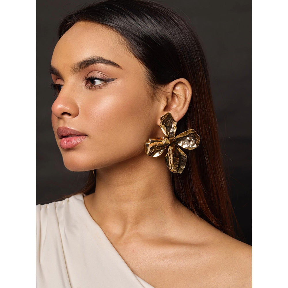 Amreli Jaipur Handcrafted Gold Plated Earrings