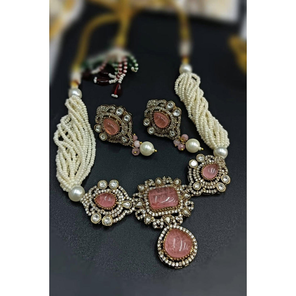 Amreli Jaipur Swasti Kundan Earrings