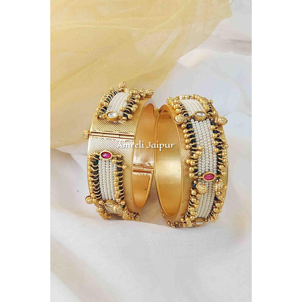 Amreli Jaipur Temple Gold Bangle