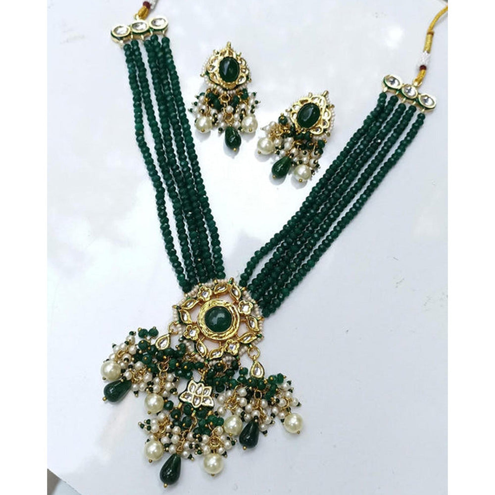 Amreli Jaipur Vrishali Carving Kundan Set