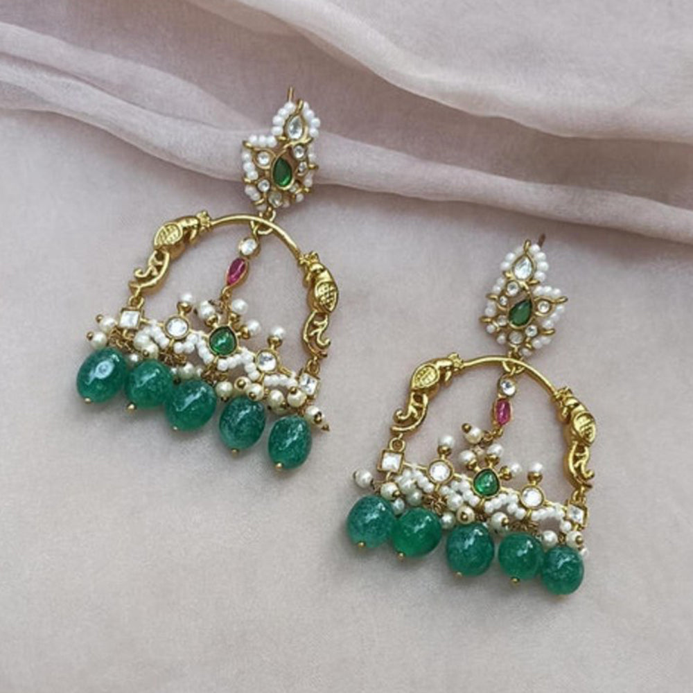Amreli Jaipur Aadya Green Handcrafted Earrings
