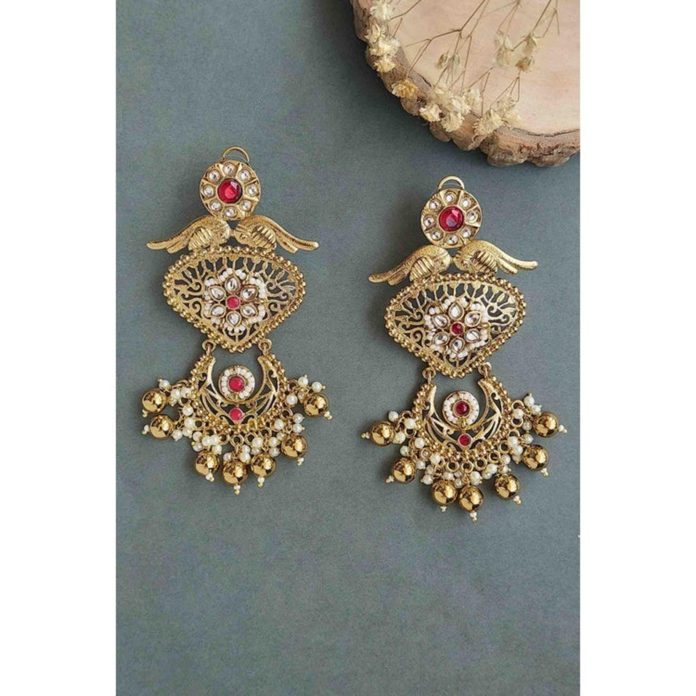 Amreli Jaipur Aarna Gold Plated Earrings
