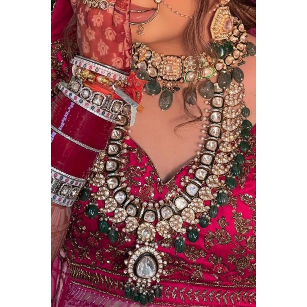 Amreli Jaipur Chandrakin Polki Necklace Set