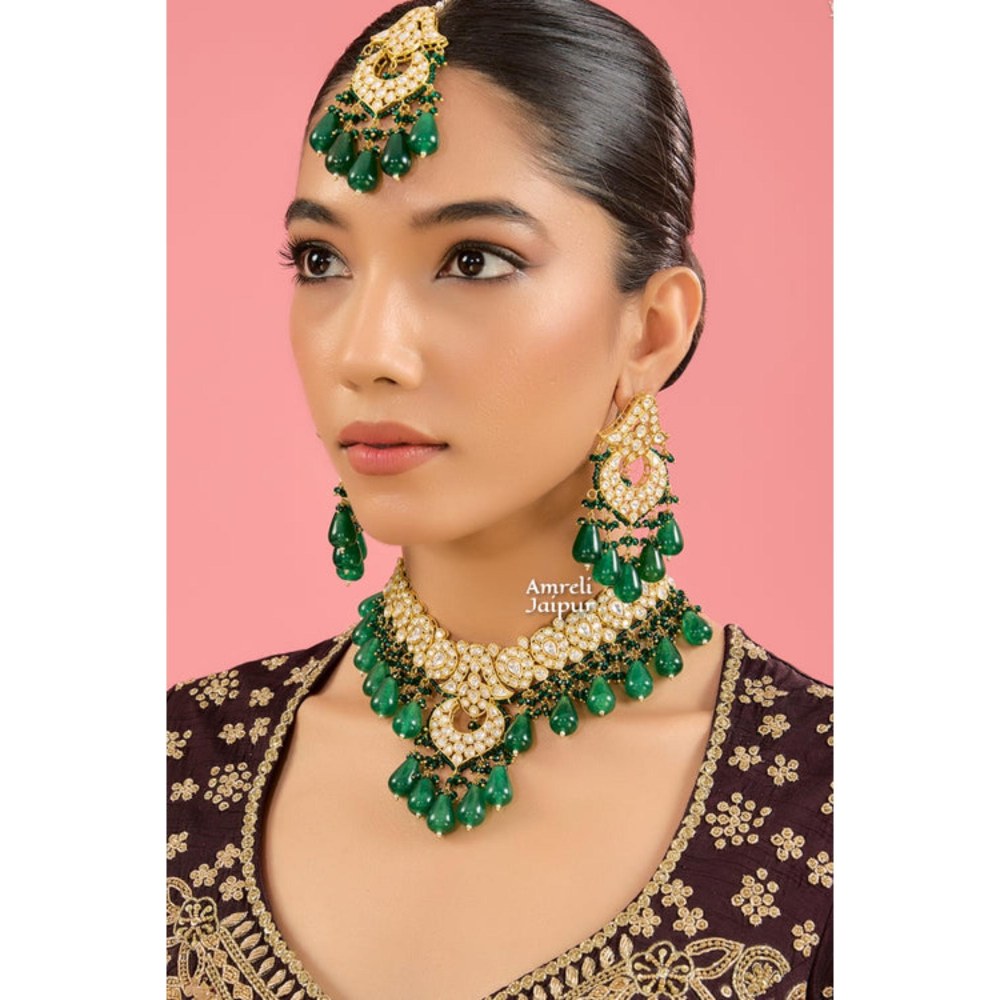 Amreli Jaipur Dhruti Polki Necklace Set