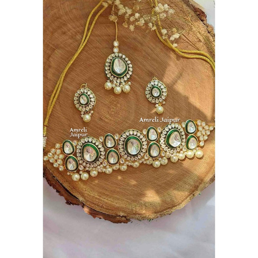 Amreli Jaipur Dipta Polki Choker Set