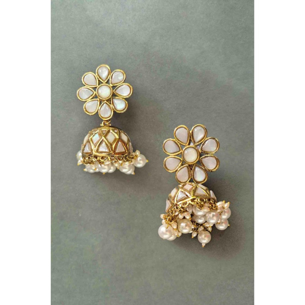 Amreli Jaipur Heena Mother Of Pearl Earrings
