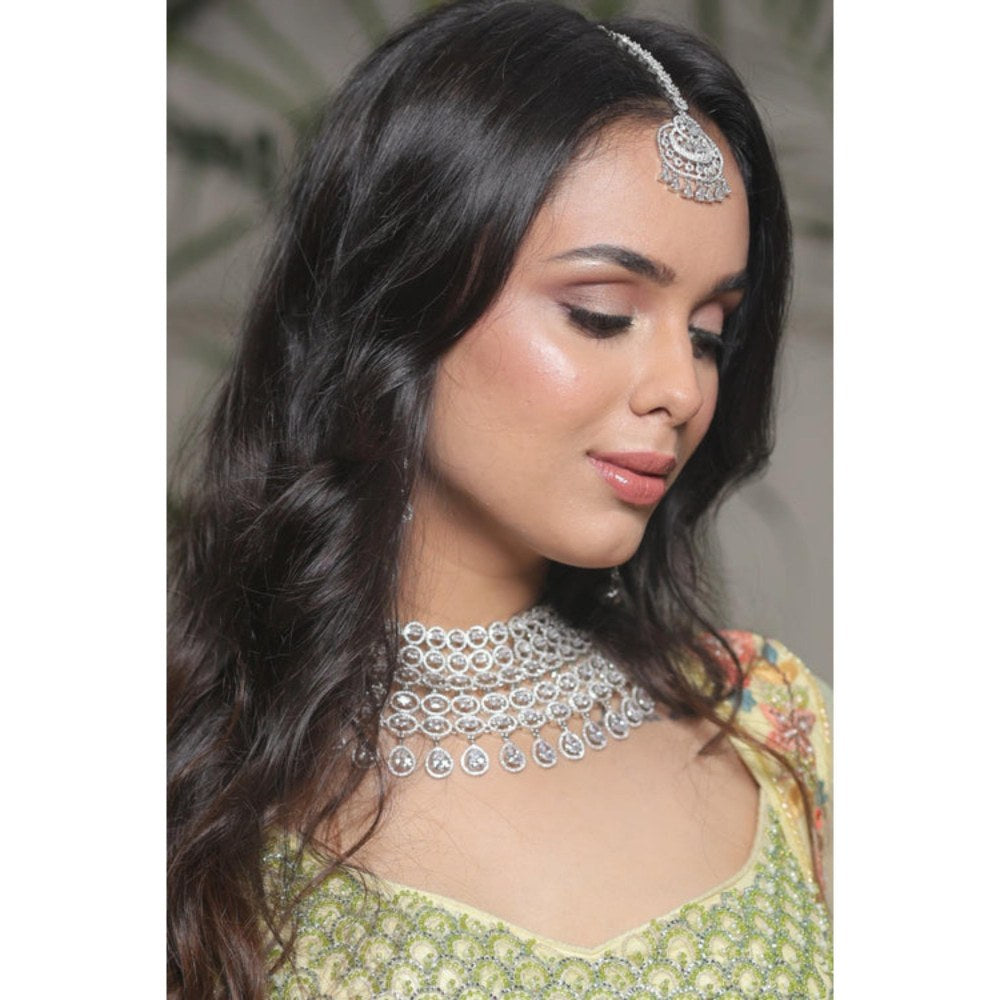 Amreli Jaipur Ila Diamond Necklace Set
