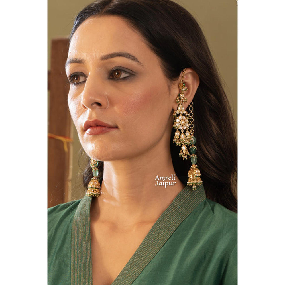 Amreli Jaipur Ishya Polki Kundan Earrings