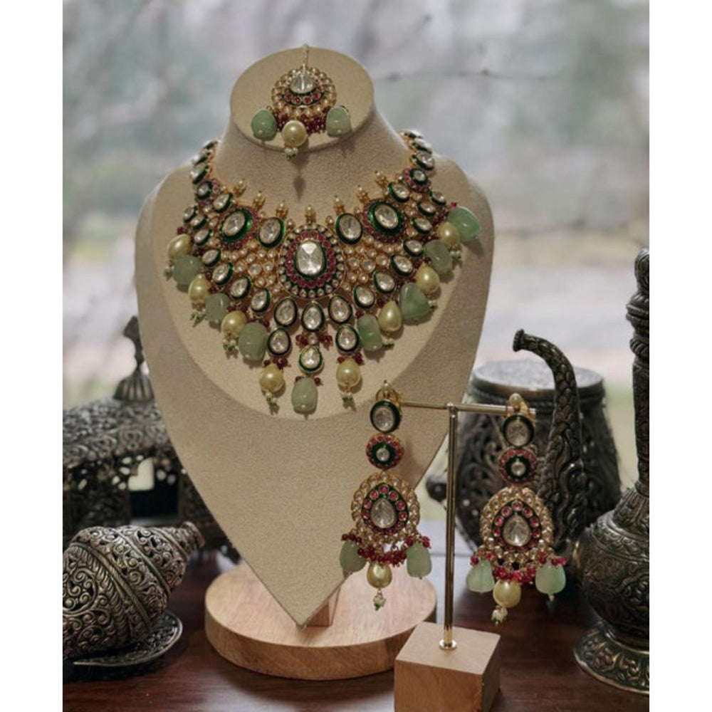 Amreli Jaipur Kenia Polki Necklace Set