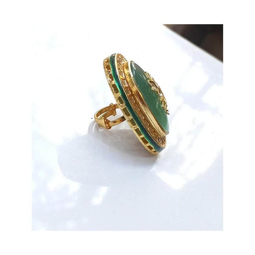 Amreli Jaipur Kundan Meena Ring