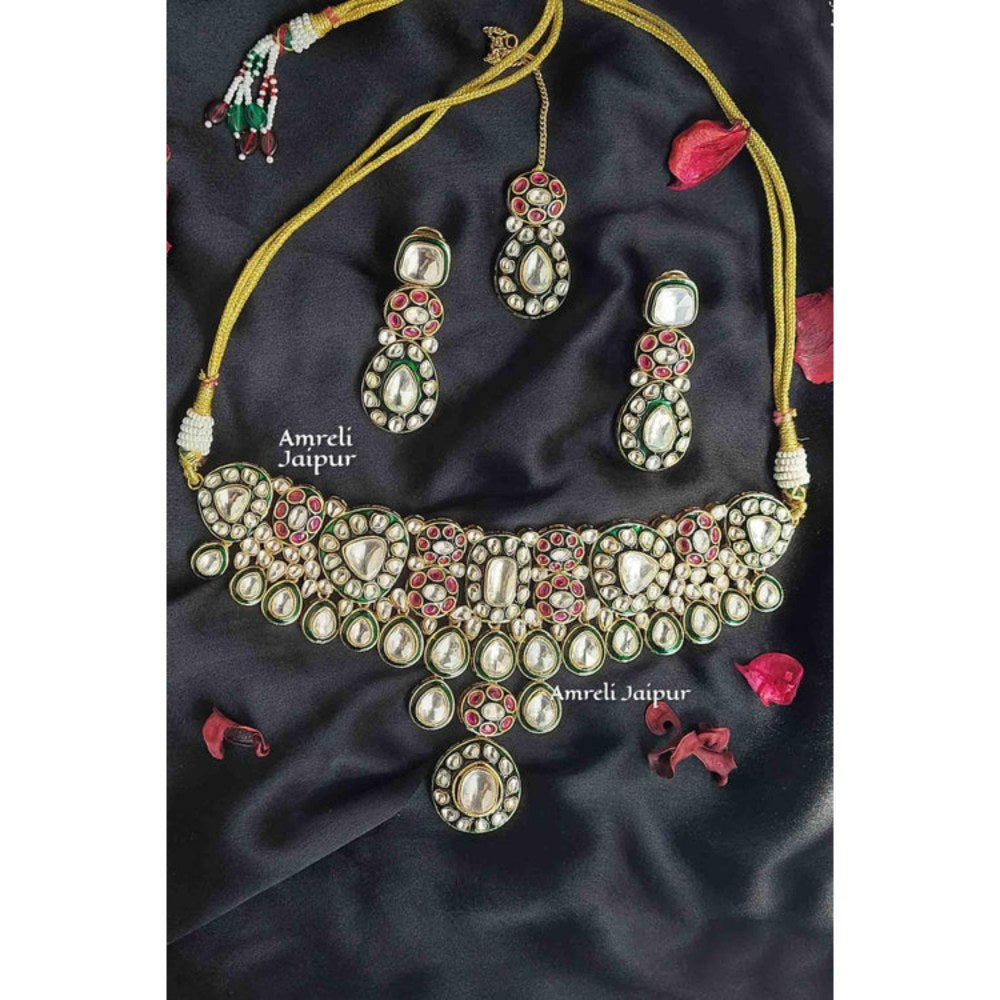 Amreli Jaipur Lubena Polki Choker Set
