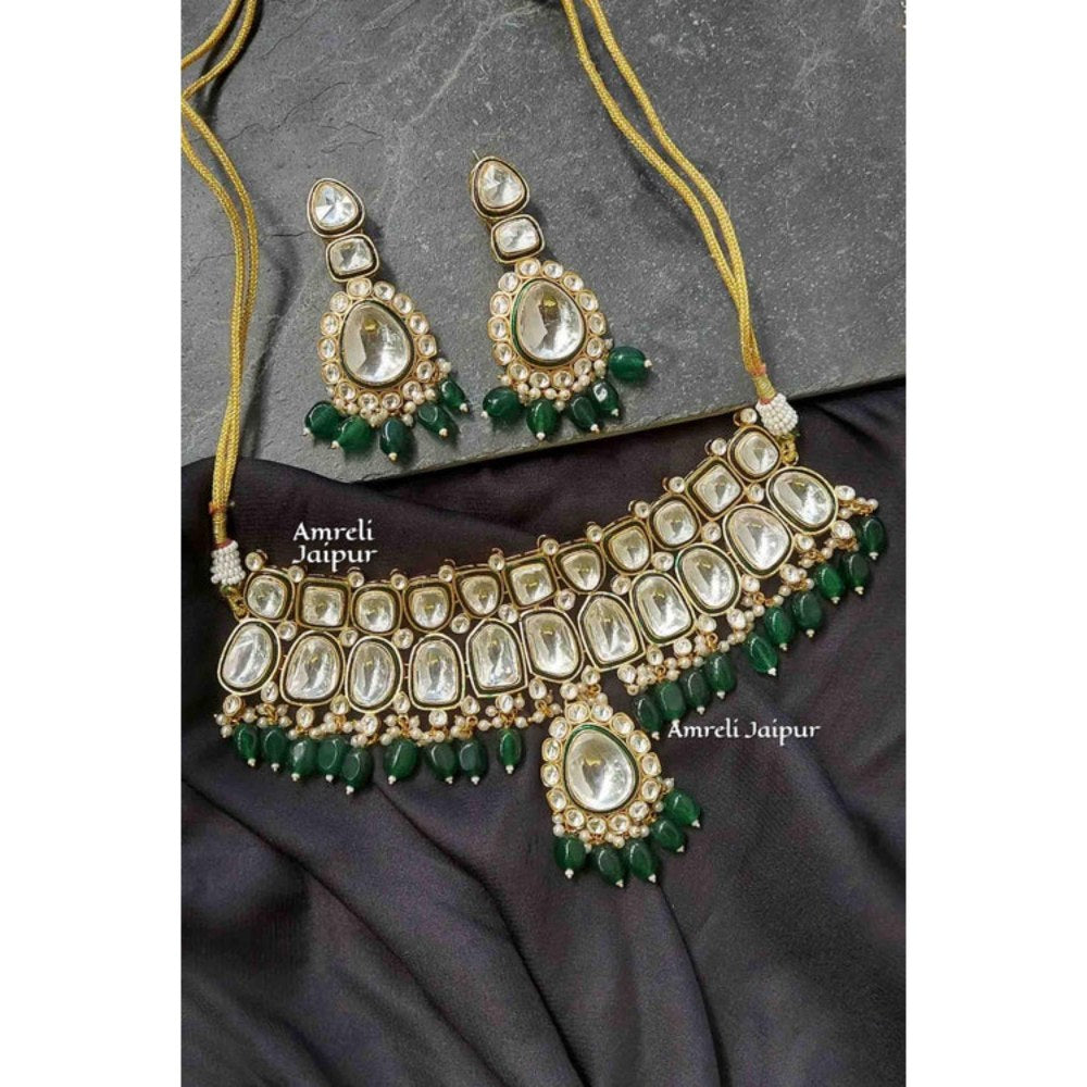 Amreli Jaipur Mahil Polki Choker Set