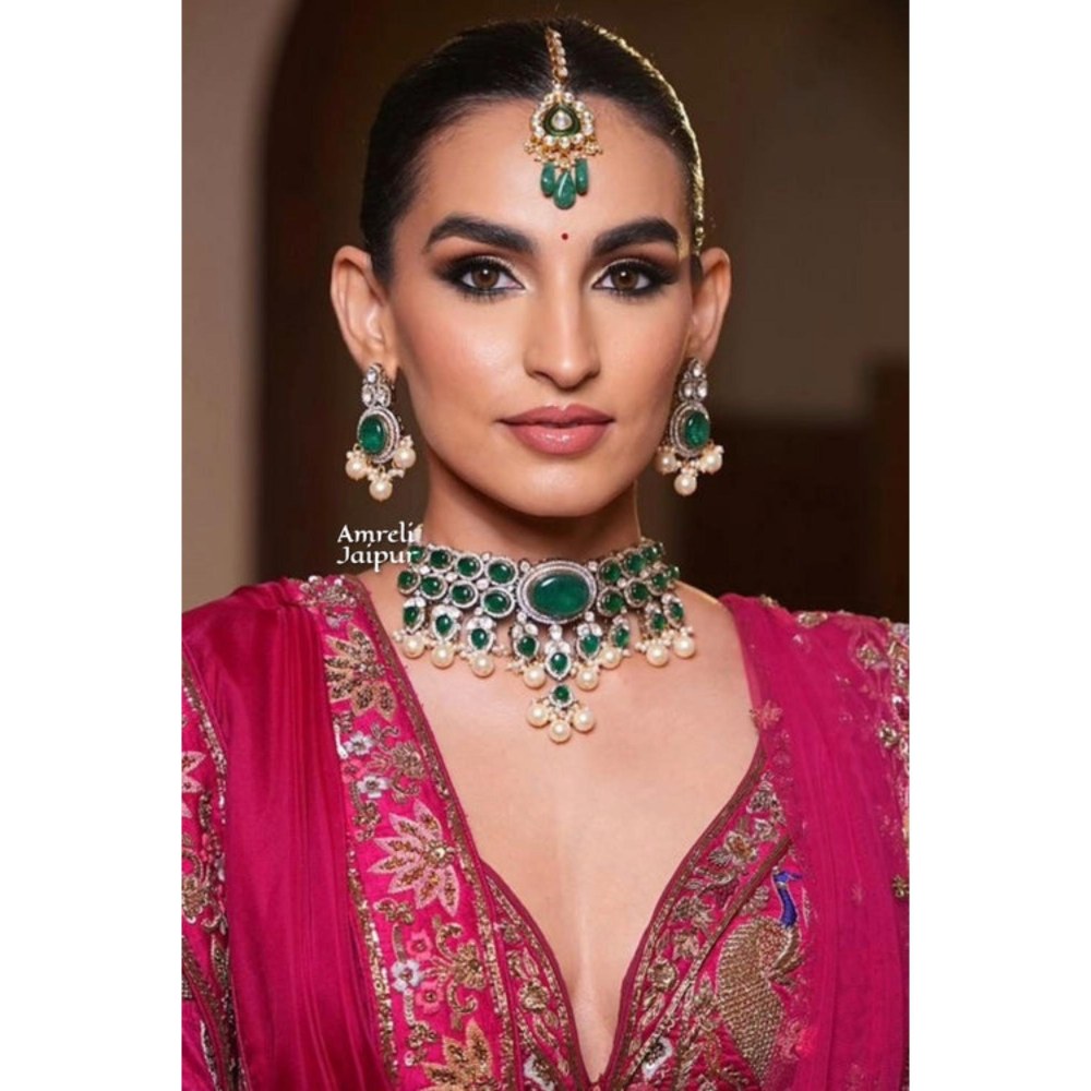 Amreli Jaipur Manyata Polki Kundan Set