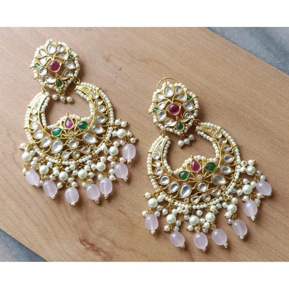 Amreli Jaipur Navi Polki Kundan Chandbalis