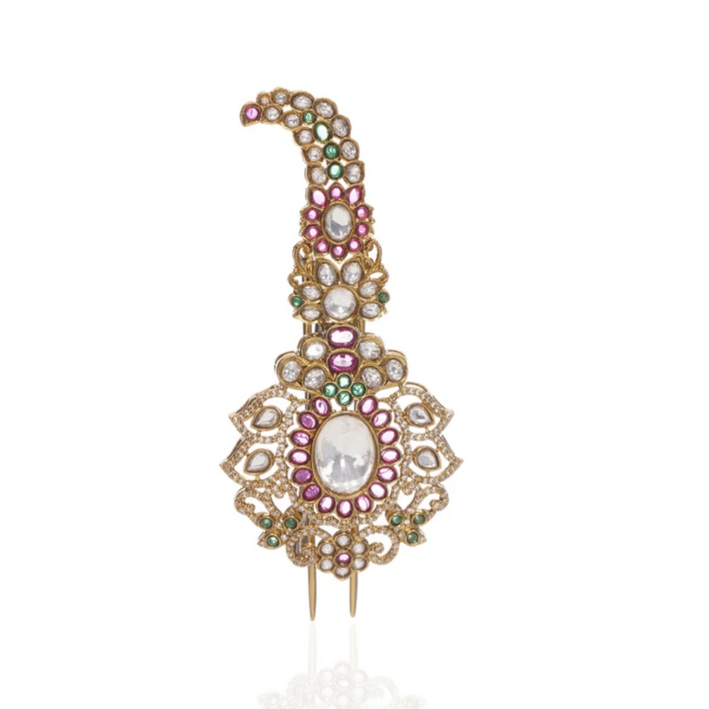 Amreli Jaipur Polki Kundan Kalgi