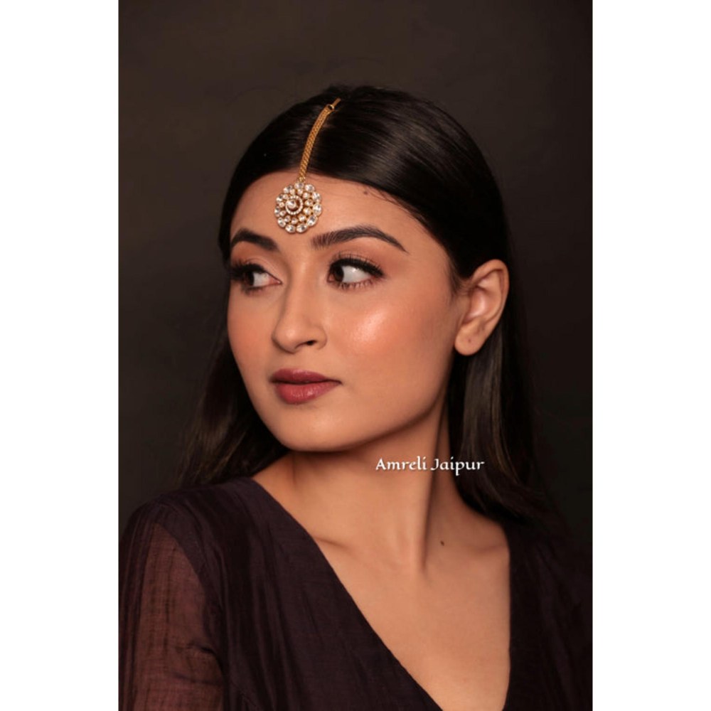 Amreli Jaipur Reina Polki Maangtika