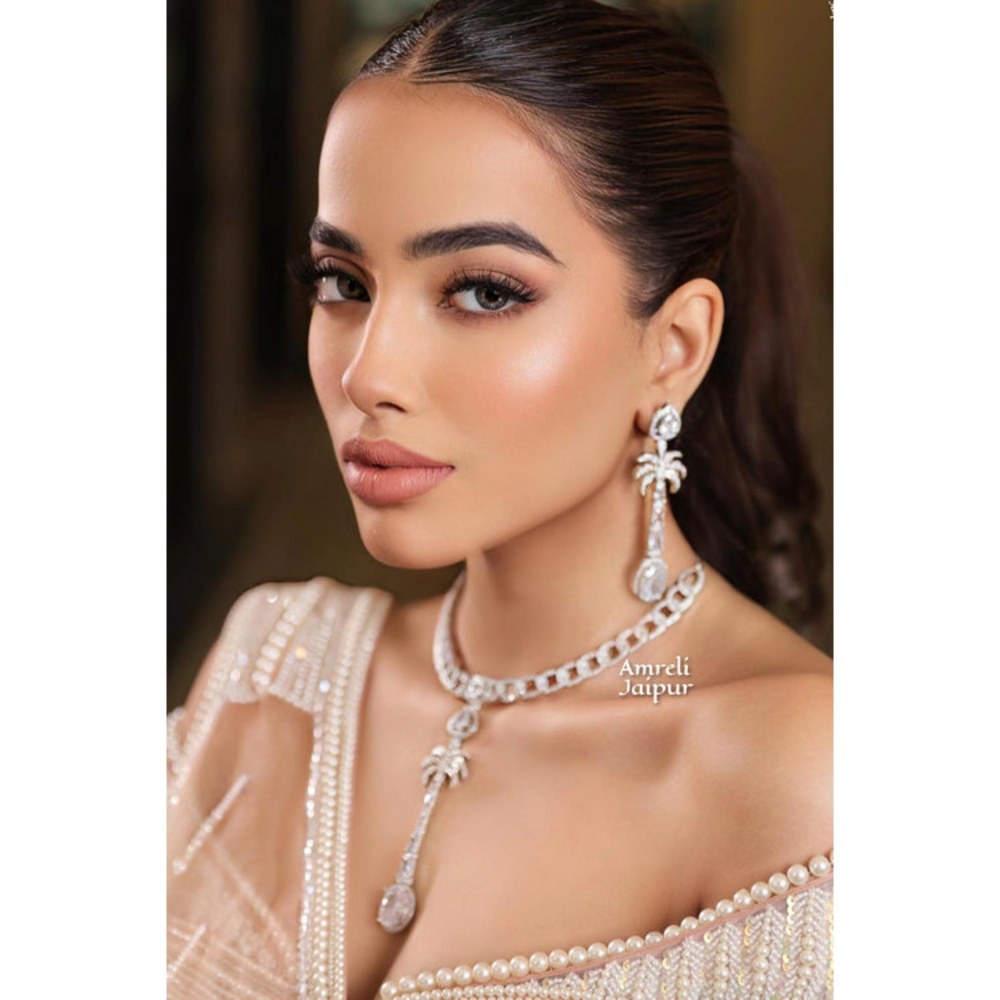 Amreli Jaipur Remy Diamond Necklace Set